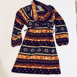 Bonnie Jean Dresses - Girls cowl neck dress with belt Bonnie Jean Dresses - Girls cowl neck dress with belt